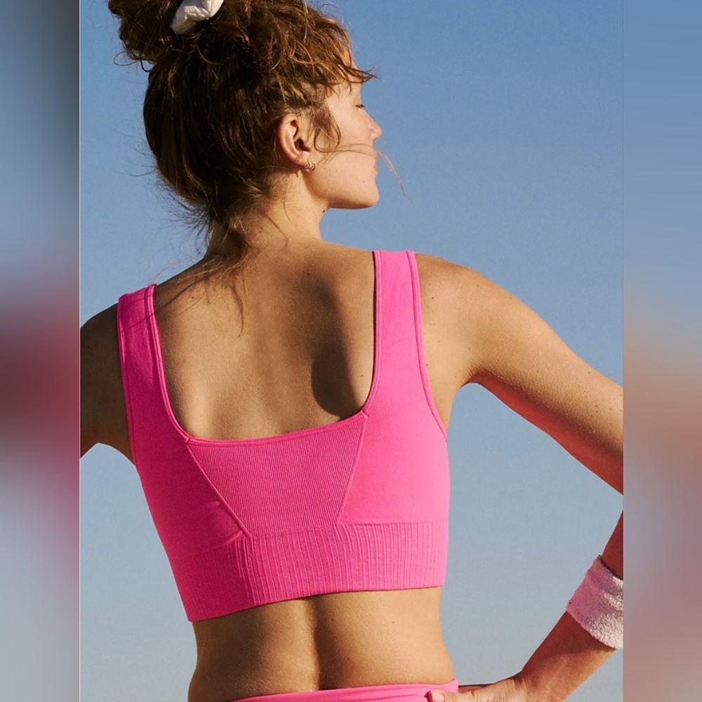 š NWOT š Free People Good Karma Square Neck Bra - Picture 2 of 3